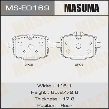MASUMA MS-E0169 - Komplet kočnica, bubanj kočnice www.molydon.hr