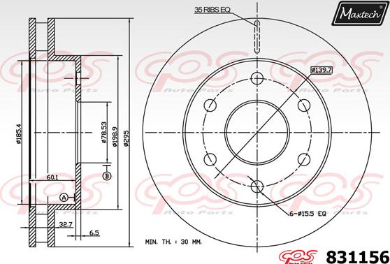 Maxtech 70180097 - Brtva, klip kočionih čeljusti www.molydon.hr
