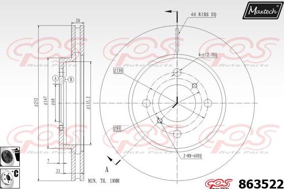 Maxtech 6274501 - kočione čeljusti www.molydon.hr