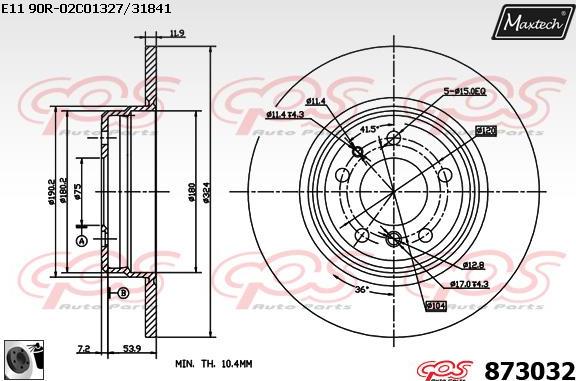Maxtech 6274514 - kočione čeljusti www.molydon.hr