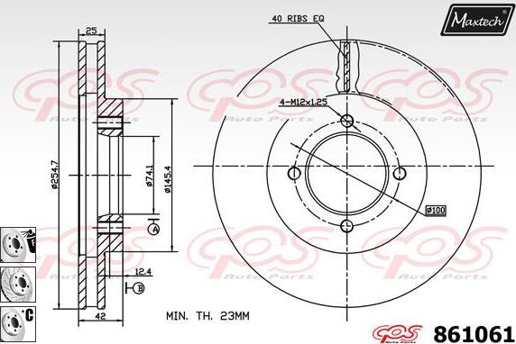 Maxtech 873626 - Kočioni disk www.molydon.hr