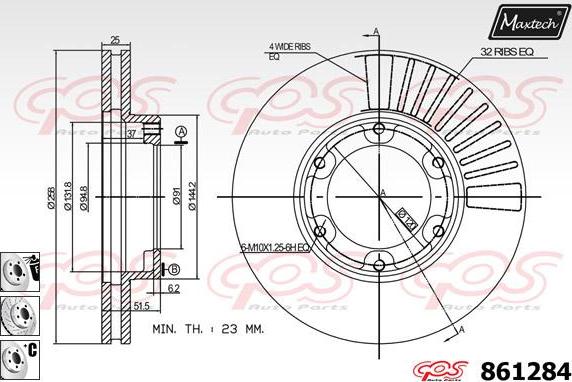 Maxtech 873607 - Kočioni disk www.molydon.hr