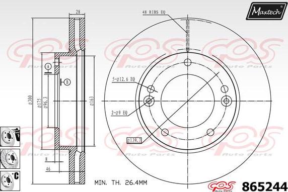 Maxtech 873621 - Kočioni disk www.molydon.hr