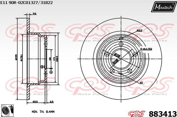 Maxtech 871142 - Kočioni disk www.molydon.hr