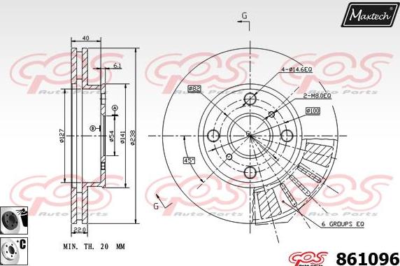Maxtech 873595 - Kočioni disk www.molydon.hr
