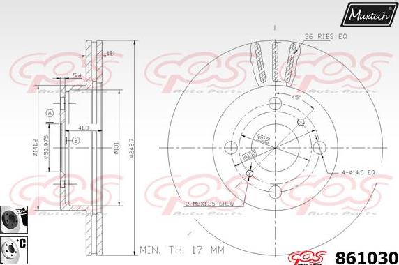 Maxtech 873591 - Kočioni disk www.molydon.hr