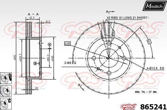 Maxtech 873598 - Kočioni disk www.molydon.hr
