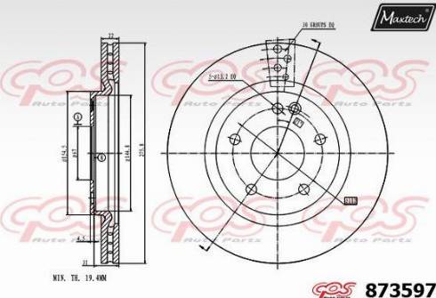 Maxtech 873597.0000 - Kočioni disk www.molydon.hr