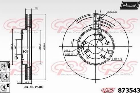 Maxtech 873543.6980 - Kočioni disk www.molydon.hr
