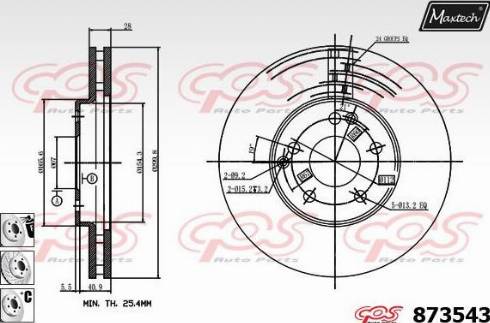 Maxtech 873543.6880 - Kočioni disk www.molydon.hr