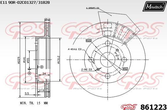 Maxtech 873571 - Kočioni disk www.molydon.hr