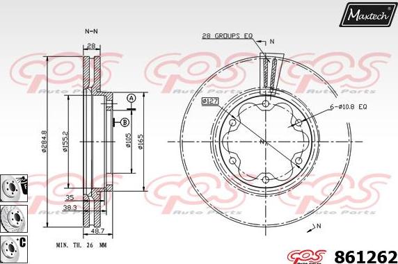 Maxtech 873613 - Kočioni disk www.molydon.hr