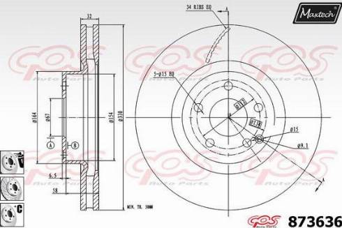 Maxtech 873636.6880 - Kočioni disk www.molydon.hr