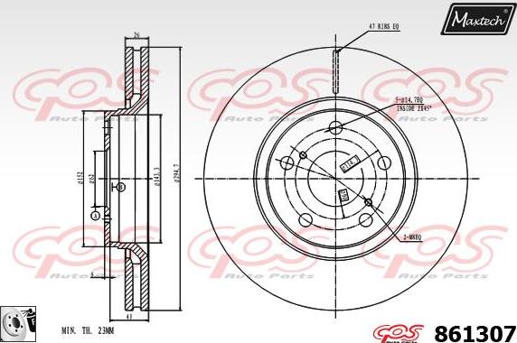 Maxtech 70180041 - Brtva, klip kočionih čeljusti www.molydon.hr