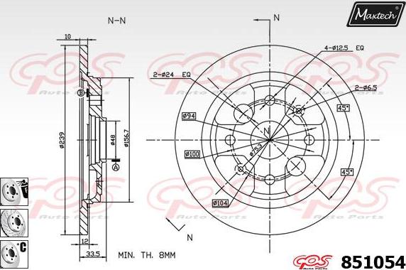 Maxtech 70180123 - Brtva, klip kočionih čeljusti www.molydon.hr