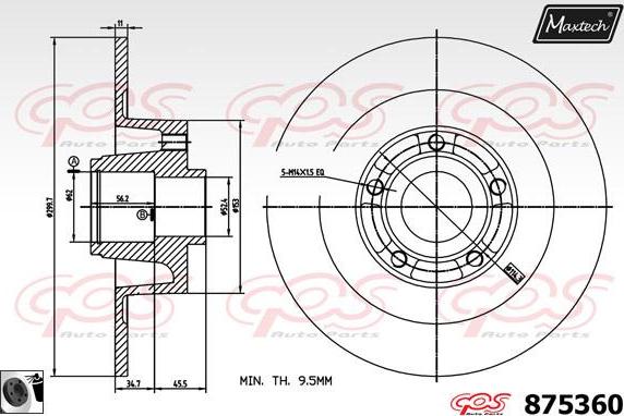 Maxtech 70180127 - Brtva, klip kočionih čeljusti www.molydon.hr