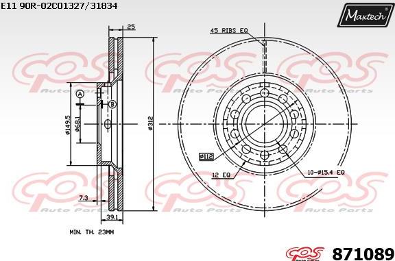 Maxtech 70180273 - Brtva, klip kočionih čeljusti www.molydon.hr