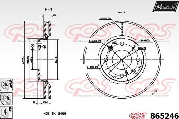Maxtech 72938012 - Klip, kočione čeljusti www.molydon.hr