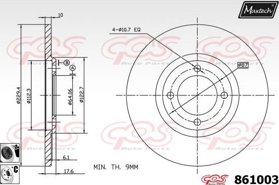 Maxtech 72942018 - Klip, kočione čeljusti www.molydon.hr