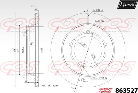 Maxtech 72960022 - Klip, kočione čeljusti www.molydon.hr