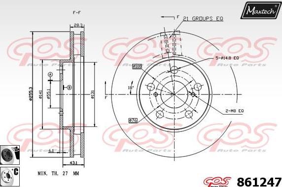 Maxtech 72935010 - Klip, kočione čeljusti www.molydon.hr