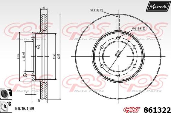 Maxtech 72938017 - Klip, kočione čeljusti www.molydon.hr