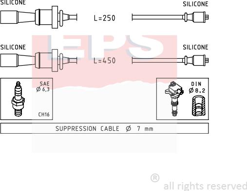 MDR EPS-1499 241 - Set kablova za paljenje www.molydon.hr