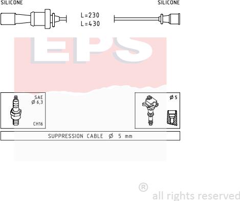 MDR EPS-1499 251 - Set kablova za paljenje www.molydon.hr