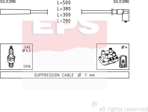 MDR EPS-1499 252 - Set kablova za paljenje www.molydon.hr