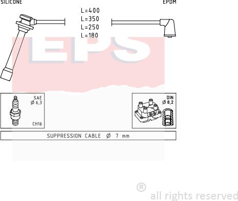 MDR EPS-1499 239 - Set kablova za paljenje www.molydon.hr