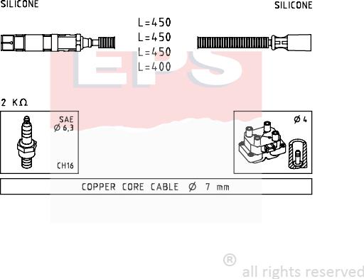 MDR EPS-1499 234 - Set kablova za paljenje www.molydon.hr