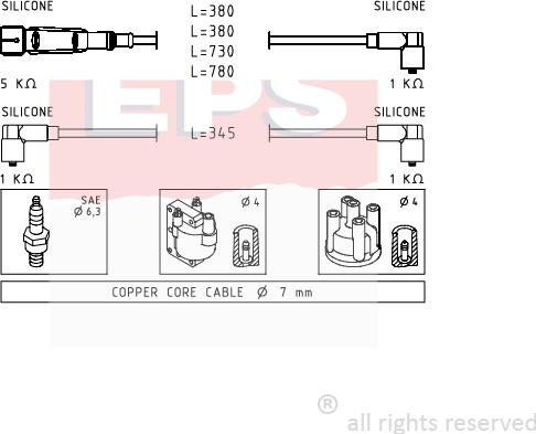 MDR EPS-1501 569 - Set kablova za paljenje www.molydon.hr