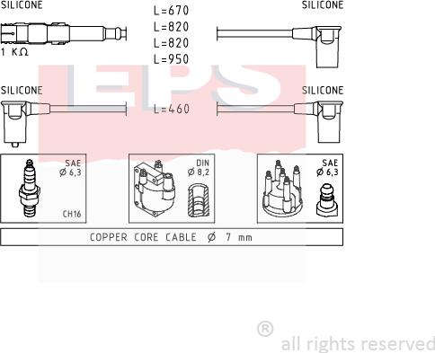 MDR EPS-1501 654 - Set kablova za paljenje www.molydon.hr