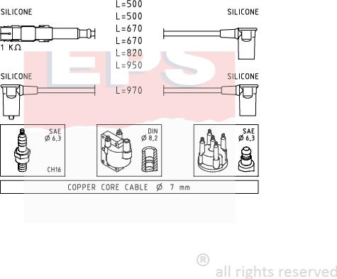 MDR EPS-1501 657 - Set kablova za paljenje www.molydon.hr