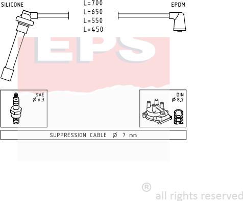 MDR EPS-1501 686 - Set kablova za paljenje www.molydon.hr