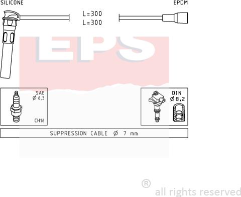 MDR EPS-1501 889 - Set kablova za paljenje www.molydon.hr