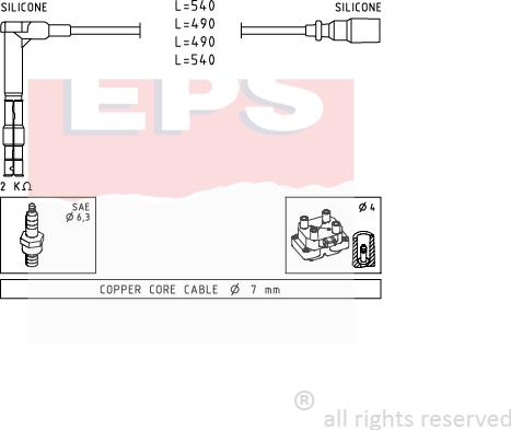 MDR EPS-1501 305 - Set kablova za paljenje www.molydon.hr