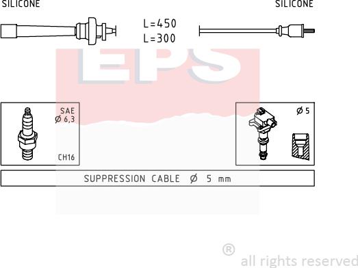 MDR EPS-1501 764 - Set kablova za paljenje www.molydon.hr