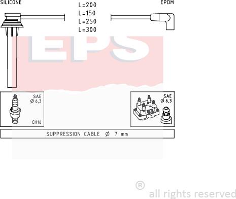 MDR EPS-1501 719 - Set kablova za paljenje www.molydon.hr