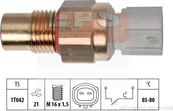 MDR EPS-1850 246 - Prekidač temperature, ventilator radijatora / klima uređaja www.molydon.hr