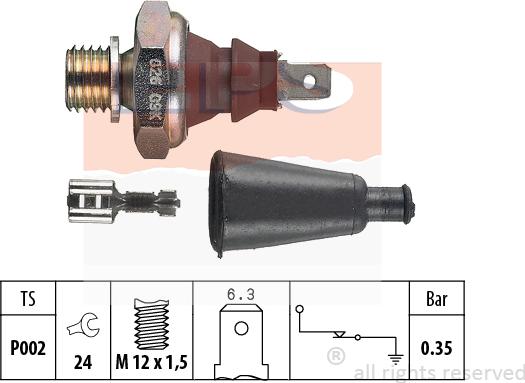MDR EPS-1800 060 - Senzor, pritisak ulja www.molydon.hr