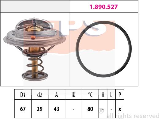 MDR EPS-1880 549 - Termostat, rashladna tekućinu www.molydon.hr