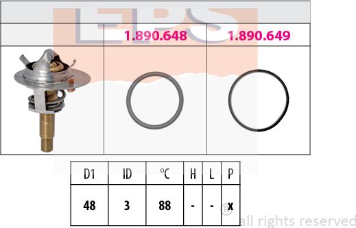 MDR EPS-1880 609 - Termostat, rashladna tekućinu www.molydon.hr