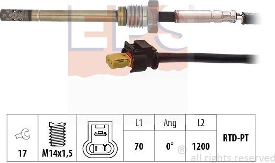 MDR EPS-1220 055 - Senzor, temperatura Ispušnih plinova www.molydon.hr