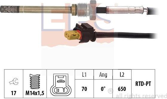 MDR EPS-1220 069 - Senzor, temperatura Ispušnih plinova www.molydon.hr