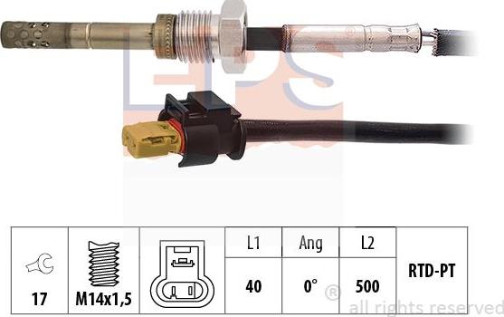 MDR EPS-1220 153 - Senzor, temperatura Ispušnih plinova www.molydon.hr