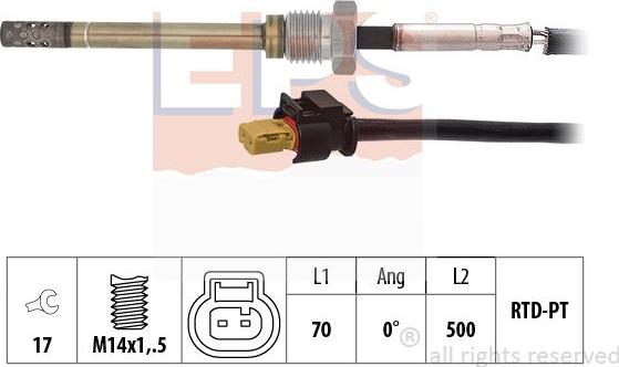 MDR EPS-1220 305 - Senzor, temperatura Ispušnih plinova www.molydon.hr