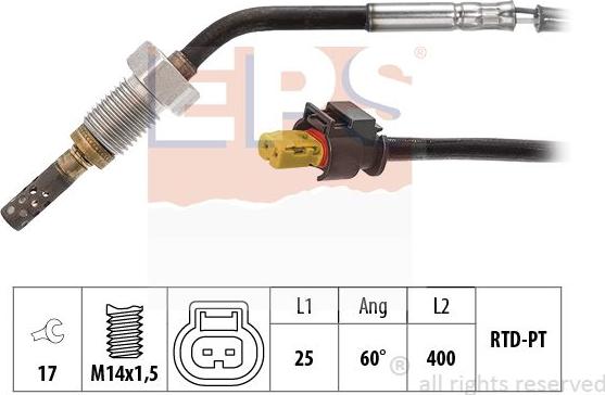 MDR EPS-1220 301 - Senzor, temperatura Ispušnih plinova www.molydon.hr