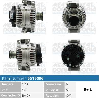 Meat & Doria 5515096 - Alternator www.molydon.hr