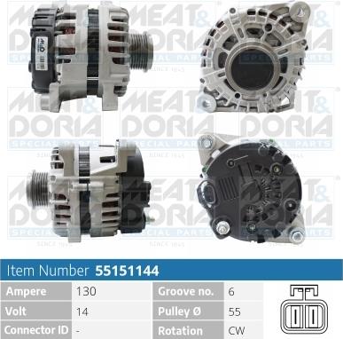Meat & Doria 55151144 - Alternator www.molydon.hr
